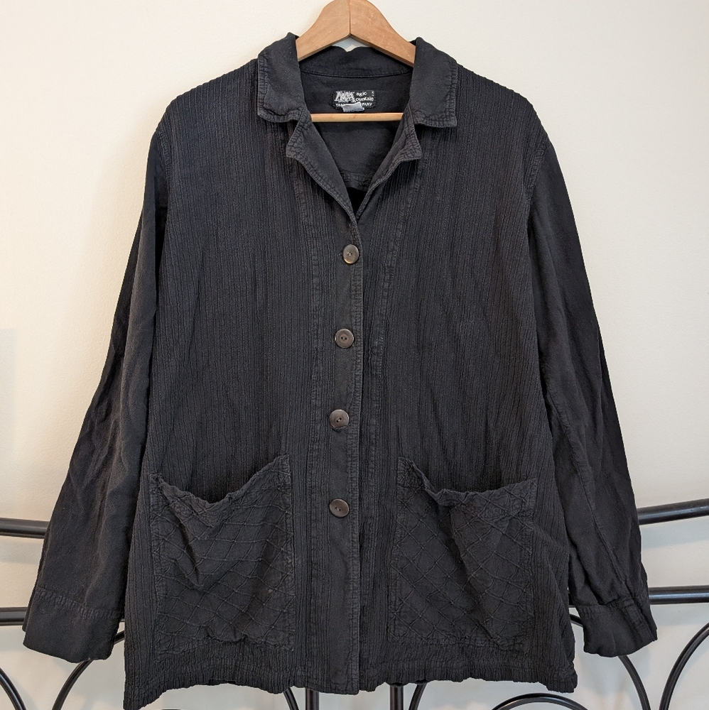 Black Button-Up Jacket